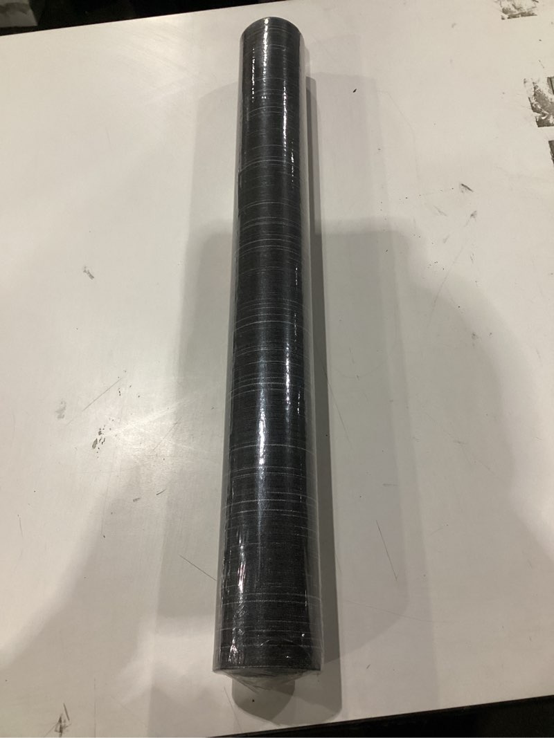 Yancorp 23.6\"x393.7\" Grasscloth Gray Textured Peel and Stick Wallpaper (64.58 Sq Ft) Silk Self Adhesive Vinyl Contact Paper for Kitchen Cabinets, Furniture, Walls Gray 24\" x 394\"