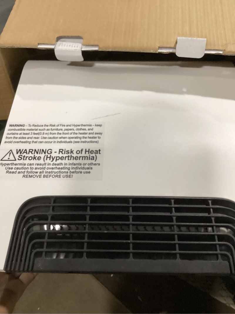 Condition photo showing Good Condition for  Similar to photo Stiebel Eltron 236305 CK Trend Wall-Mounted Electric Fan Heater, 2000W, 240V CK 200-2 Trend