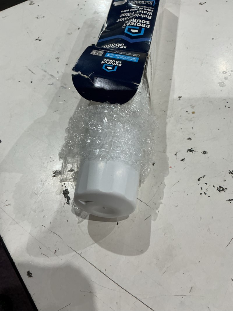 Condition photo showing As Is for project source twist refrigerator water filter fits whirlpool filter edr4rxd1