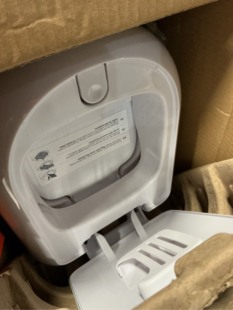 Condition photo showing Good Condition for diaper genie platinum pail (grey) is made in durable stainless steel and includes 1 easy roll refill with 18 bags that can last up to 5 months.