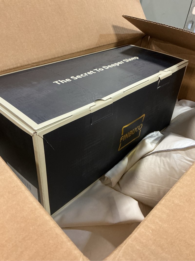 Condition photo showing As Is for King Size White Goose Down Pillow, 800+ Fill Power Bed Pillow with Pillowcase for Luxury Hotels & Residences Supreme Support for All Sleeping Positions Bed Pillow, 1 Pack, 20x34 Inch Goose Down King (U.S. Standard)