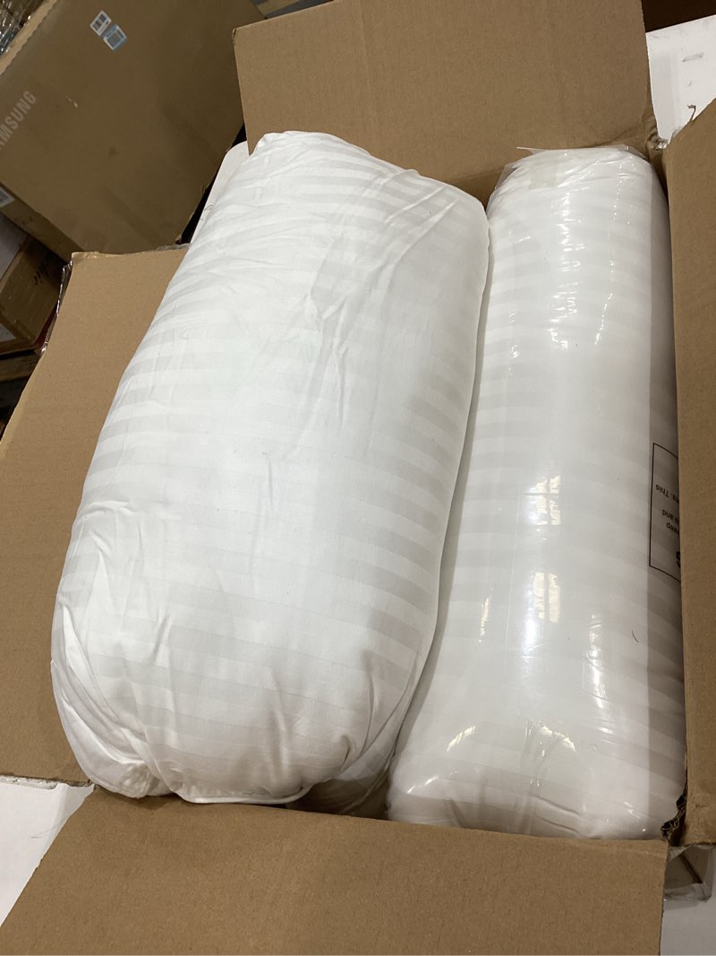 Condition photo showing Good Condition for Beckham Hotel Collection Bed Pillows Standard/Queen Size Set of 2 - Original Soft Down Alternative Pillow for Sleeping - Soft Support for Back, Stomach or Side Sleepers Queen / Standard White