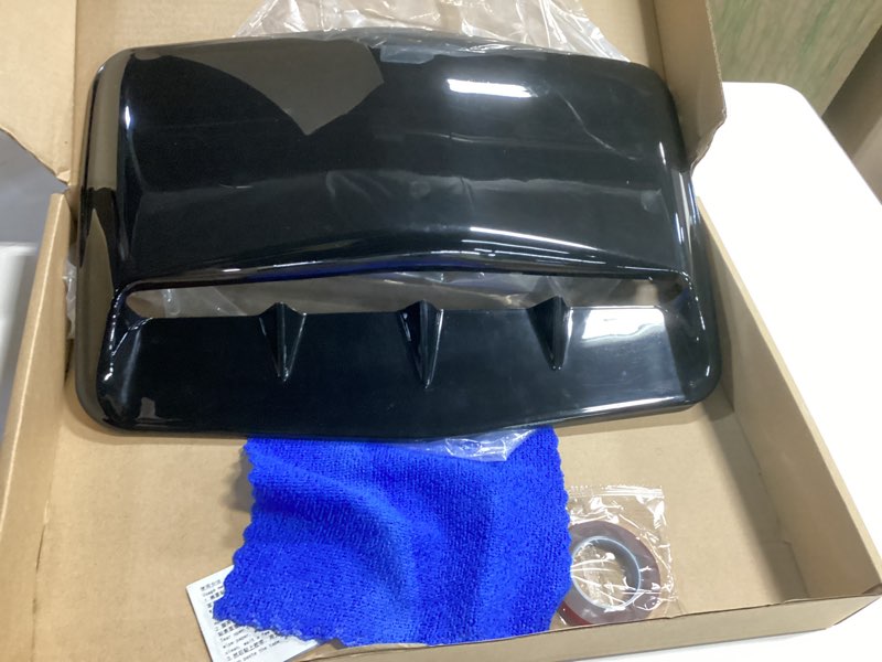 Condition photo showing item condition for Hood Scoop Car Hood Vent Universal Air Intake Grille Inlet Trim Decor Cover Turbo Bonnet Vent Cover Accessory (Black)