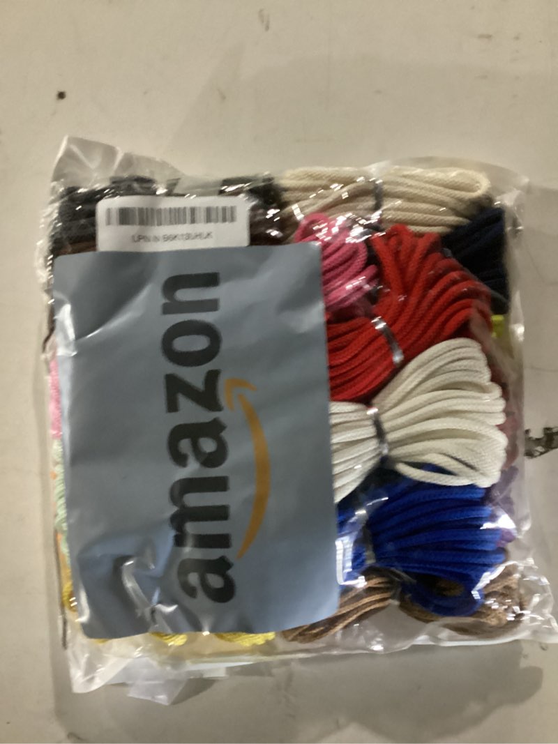 Condition photo showing New/Like New for 4mm Assorted-Color Polyester Cord-5/32 inch Braided Macrame Rope-300ft-Soft Low Elasticity Twisted String for Bracelet, Drawstring Bags, Hats, Lanyards, Crochet, Hanging, Jewelry Making & DIY Crafts Multi-color 100 Yards