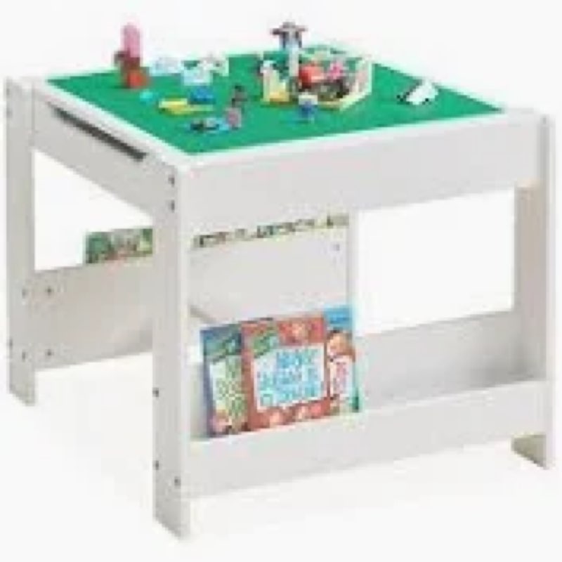 MallBest 4 in 1 Kids Activity Table with Storage, Detachable Tabletop Construction, Play Toy Table f