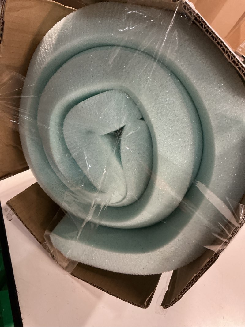 Condition photo showing As Is for LINENSPA Memory Foam Mattress Topper - 2 Inch Gel Infused Memory Foam - Plush Feel - Cooling and Pressure Relieving - CertiPUR Certified - Dorm Room Essentials - Full Size Full 2 Inch Classic Gel