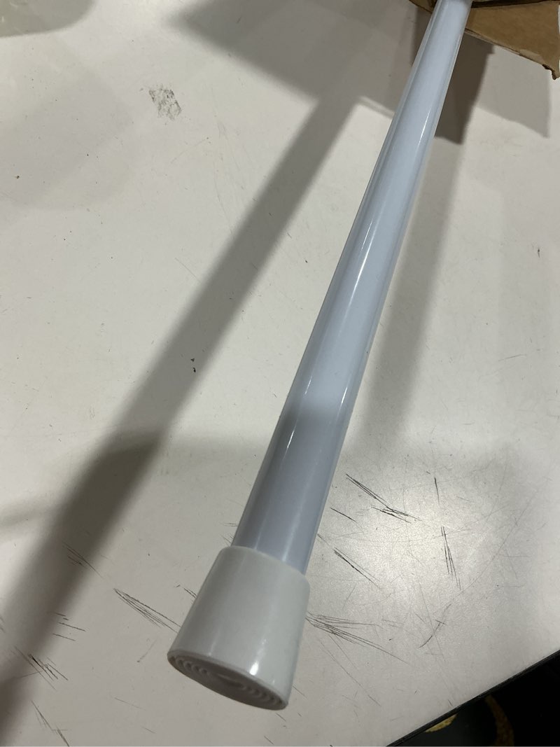 Condition photo showing As Is for Tension Rods Room Divider, Premium Adjustable Curtain Tension Rod, 53-100 Inch Large Curtain Rod, No Drilling Tension Pole for Kitchen, Bathroom, Cupboard, Wardrobe, Window, Bookshelf DIY Project 1PCS White 53-100 in - 1 pcs