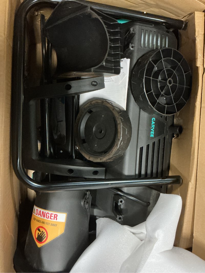 Condition photo showing As Is for Corded Snow Blower 20 Inch, Electric Brushless Snow Thrower with Dual LED Lights & 25ft Throwing Distance, 180° Rotating Chute Walkways Deck Driveways Snow Thrower
