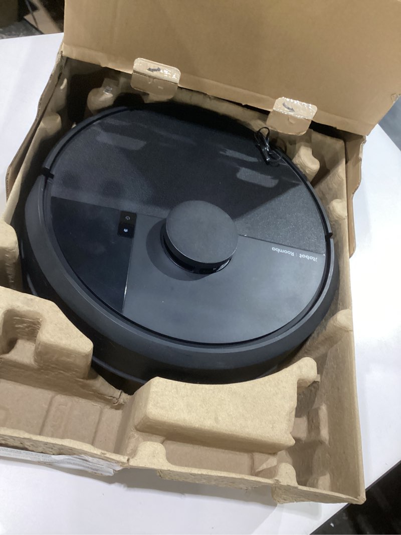 Condition photo showing As Is for irobot roomba 105 vac robot vacuum - easy to use, intense power-lifting suction, lidar navigation, multi-surface cleaning, cleans in neat rows, self-charging, not tested