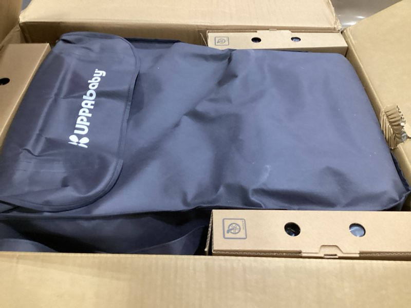 Condition photo showing New/Like New for uppababy vista v3 convertible single-to-double stroller for baby & toddler, 30+ configurations, car seat compatible, all-wheel suspension, xl basket – greyson (charcoal mélange/carbon frame) vista v3 greyson (charcoal mélange)