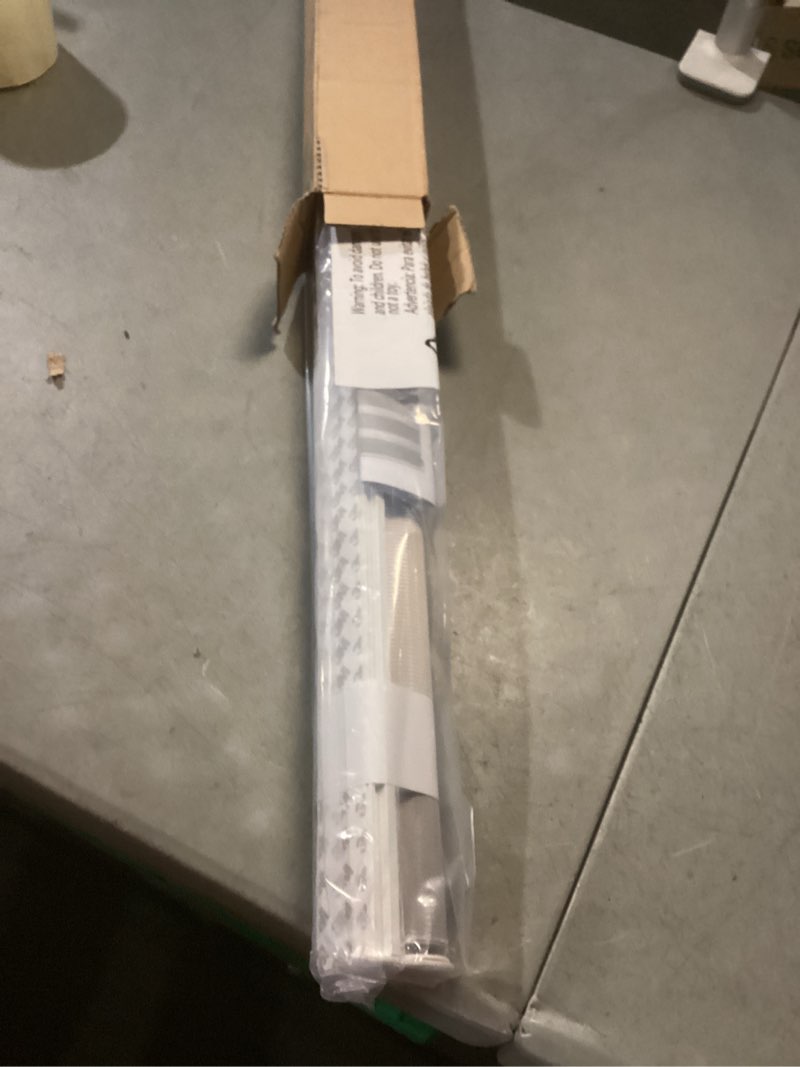 Condition photo showing Good Condition for lazblinds no tools no drill cordless zebra blinds for windows, dual layer light control for day and night, light filtering privacy roller blinds and shades for home, 26" w x 72" h, stone grey stone grey 26"w x 72"h