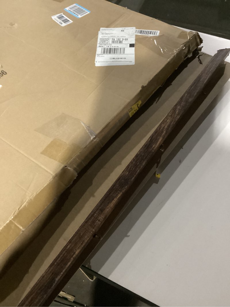 Condition photo showing As Is for 24x36 Poster Frame Brown, Poster Frames 24 x 36 inches or 24x36 Picture Frames with HD Plexiglass Durable and Scratch-proof for Horizontal or Vertical Wall Mounting, 1 Pack Brown 24x36