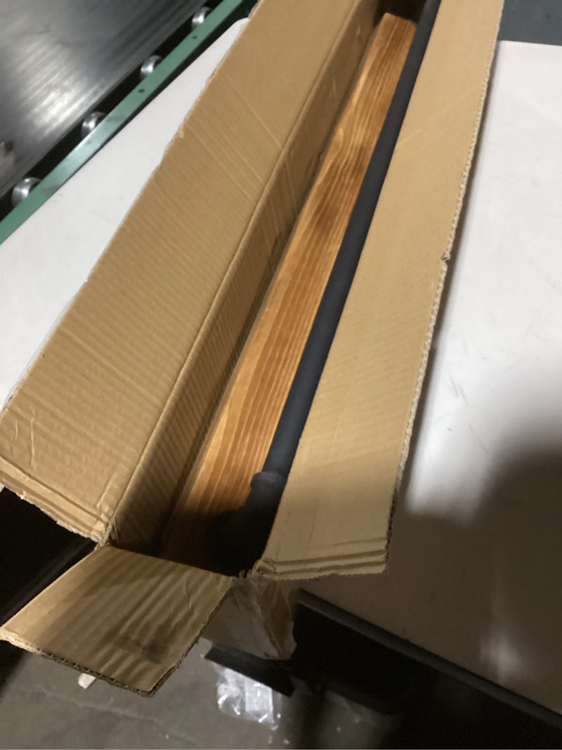 Condition photo showing Good Condition for MyGift 30 Inch Ceiling or Wall Mounted Pot Rack with Rustic Brown Solid Wood Shelf and Industrial Matte Black Metal Pipe, Hanging Cookware Utensils Organizer with 8 S-Hooks