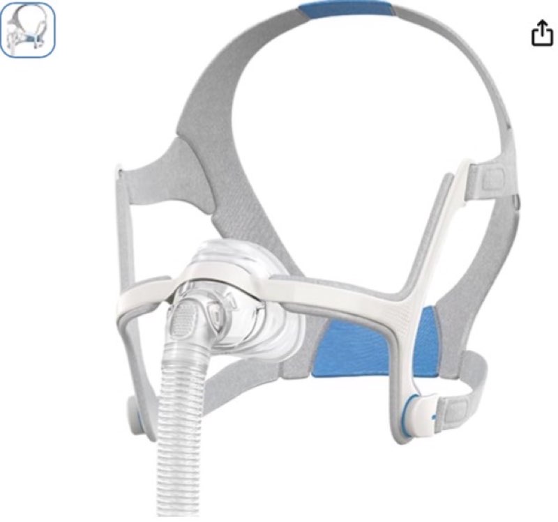 nasal pillow tube frame for airfit n20, upgrade replacement frame elbow assembly with headgear, frame, tube and cushion for n20 (l)