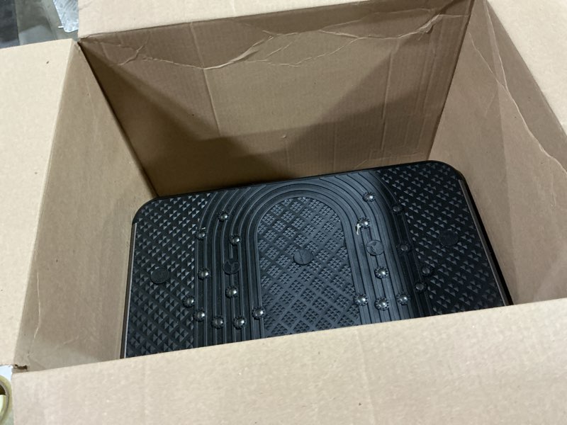 Condition photo showing As Is for AXV Vibration Plate Fitness Platform Exercise Machine Vibrating Shaking Full Body Shaker Workout Vibrate Stand Shake Board Sport Gym for Weight Loss Fat Burner for Women Men SLIM-BLACKGRAY