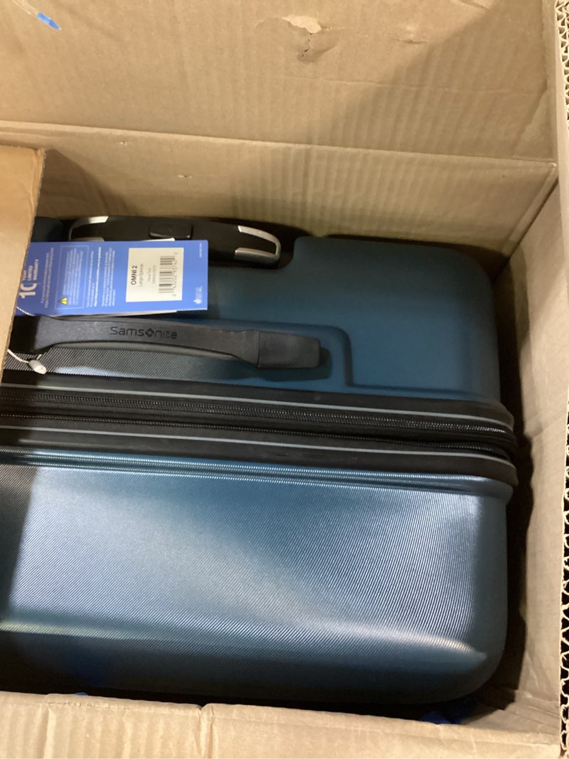 Condition photo showing Good Condition for Samsonite Omni 2 Hardside Expandable Luggage with Spinner Wheels, 2-Piece Set (19/28), Nova Teal 2-Piece Set (Carry-on/Large) Nova Teal
