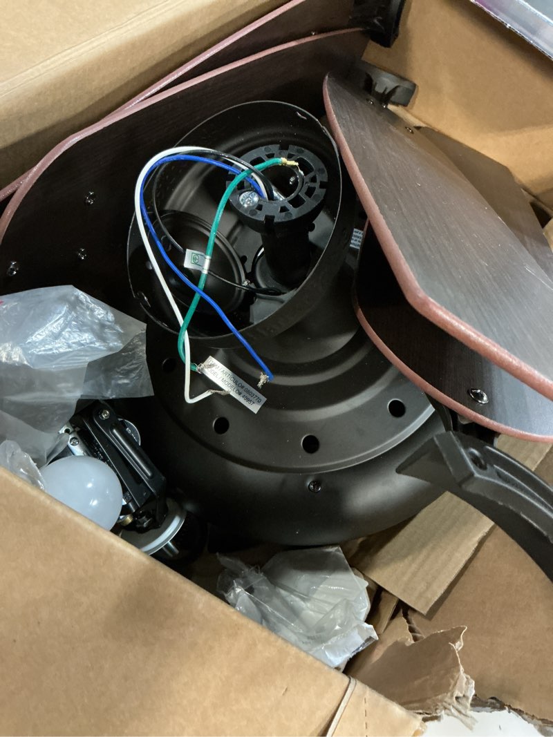 Condition photo showing item condition for Harbor Breeze Coastal Creek 52" Bronze Indoor Ceiling Fan w/ Light (5-Blade) NEW