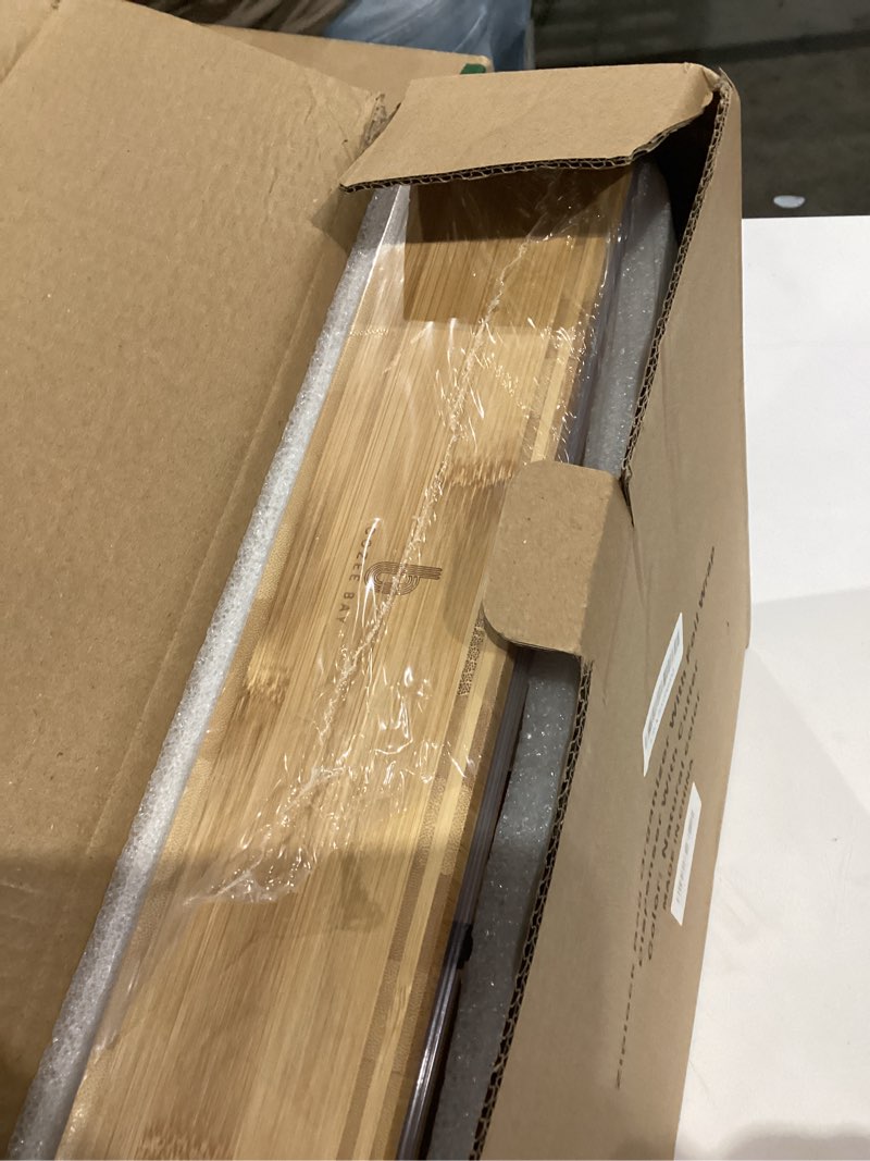 Condition photo showing Good Condition for Cozee Bay Bamboo Food Bag Organizer with Foil and Plastic Wrap Organizer, Kitchen Drawer Organizer, Wrap Dispenser with Cutter, for Gallon, Quart, Sandwich, Snack Bags and 12" Roll (Natural Bamboo)