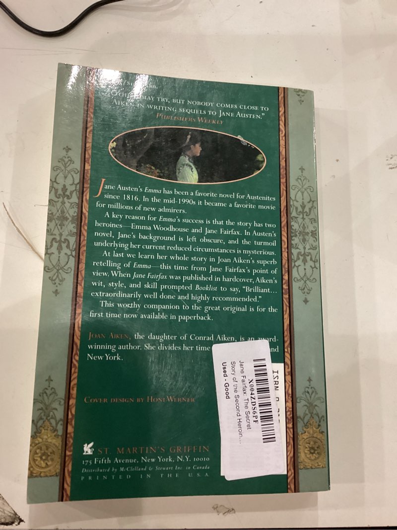 Condition photo showing Good Condition for Jane fairfax by joan aiken 