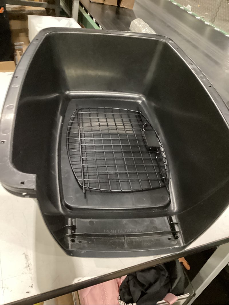 Condition photo showing Good Condition for petmate pet porter dog kennel 24", dark gray & black, for pets 15-20lbs 24.1"l x 16.7"w x 14.5"h dark gray & black