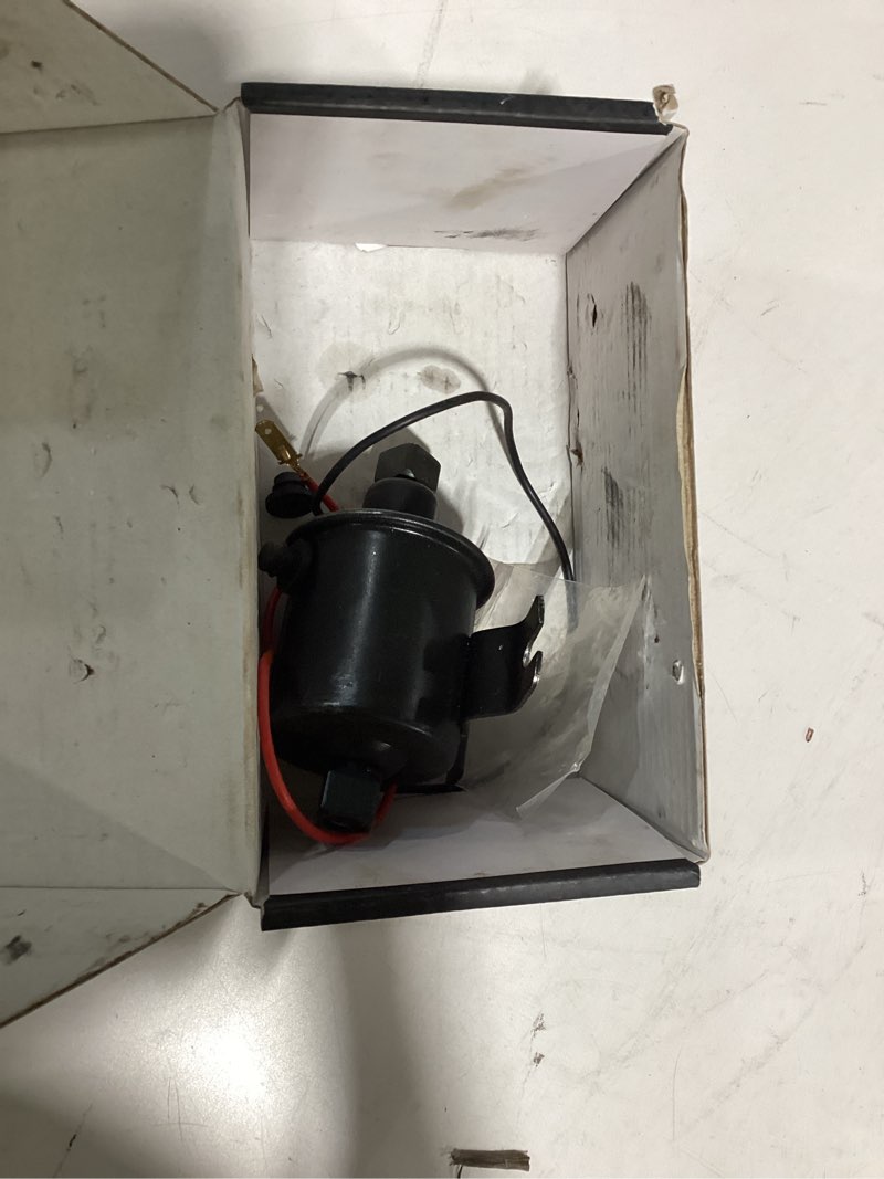 Condition photo showing As Is for electric fuel pump 12v electric transfer for universal low pressure gas diesel fuel pump 3-6psi hep-02a for lawn mower carburetor cars trucks boats 3-6 psi hep-02a