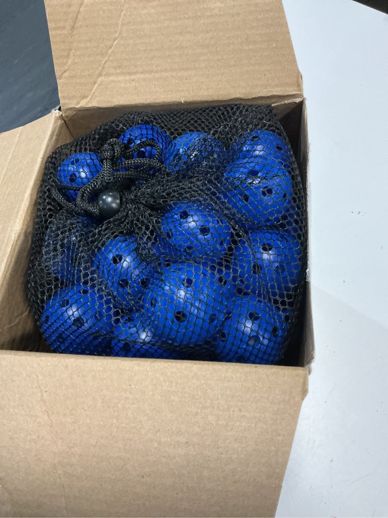 Condition photo showing Good Condition for miniinflat 80 pack practice golf balls limited flight 42 mm golf training airflow hollow plastic ball for women men indoor outdoor driving range swing practice home blue