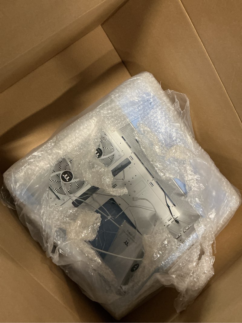 Condition photo showing As Is for Thermaltake View 270 Plus TG ARGB Hydrangea Blue Mid Tower E-ATX Case; 3x120mm ARGB Fans Included; Support Up to 360mm Radiator; Front & Side Dual Tempered Glass Panel; CA-1Y7-00MFWN-01 View 270 Hydrangea Blue