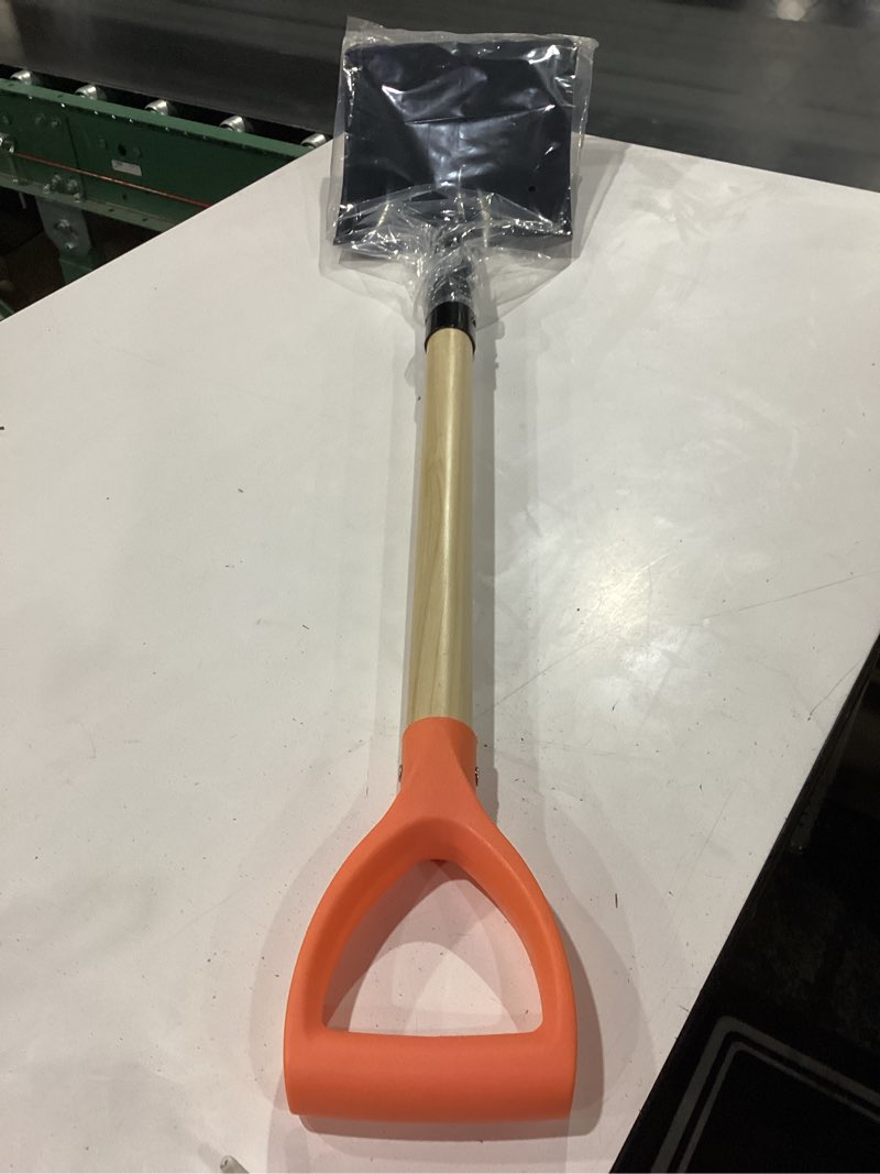 LA Zinnia 41" Square Shovel, Hardwood Handle, D-Grip, Garden Spading Tool,Flat Shovel for Constructi