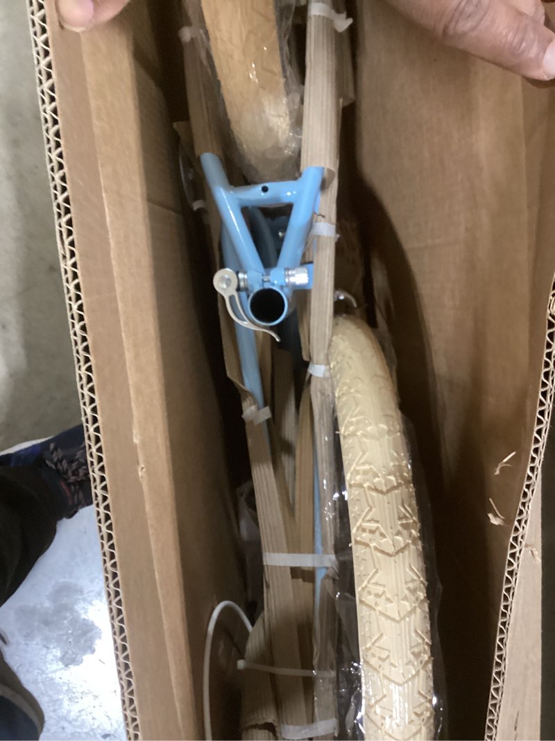 Condition photo showing Good Condition for JOYSTAR Girls Bike for 2-12 Years Old Toddlers and Kids, 12" 14" 16" 18“ 20" Retro Style Kids Bike with Training Wheels, 18 20 Inch Children Bicycle with Kickstand Sky Blue 20 Inch With Training Wheels & Kickstand