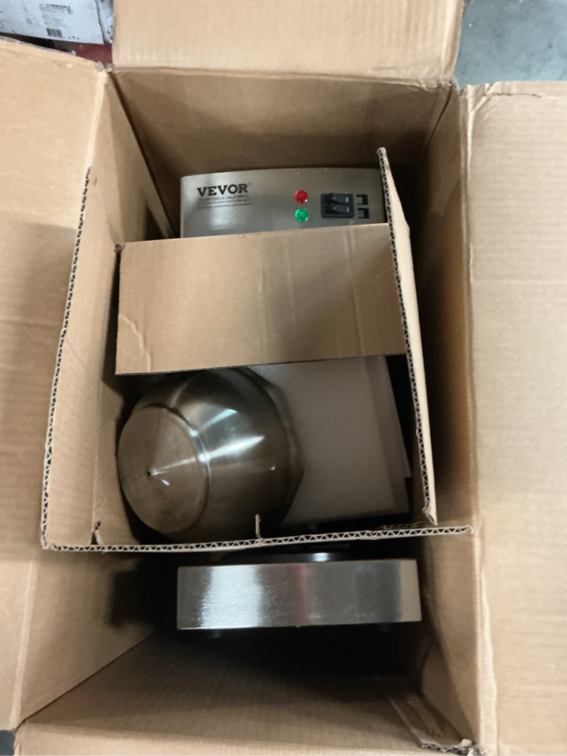 Condition photo showing As Is for vevor 12 cups commercial drip coffee maker, coffee maker machine with 3 glass carafes and 3 warmer plates, stainless steel pour over coffee brewer for restaurant, office, cafe 3 warmer plates, auto water intake: no