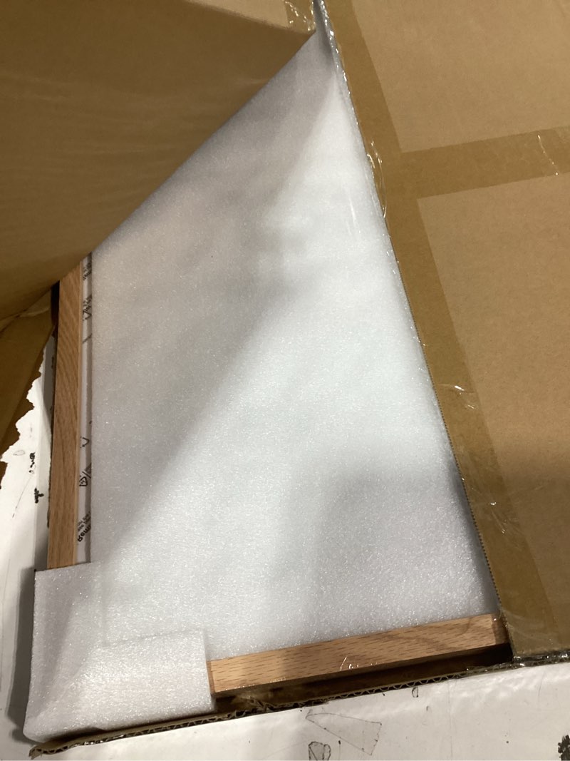 Condition photo showing New/Like New for similar product puthiac 18x24 solid oak wood picture frame, 18 x 24 poster frames for wall, vertical or horizontal, plexi front, 1 pack, natural oak beige-1p 18x24