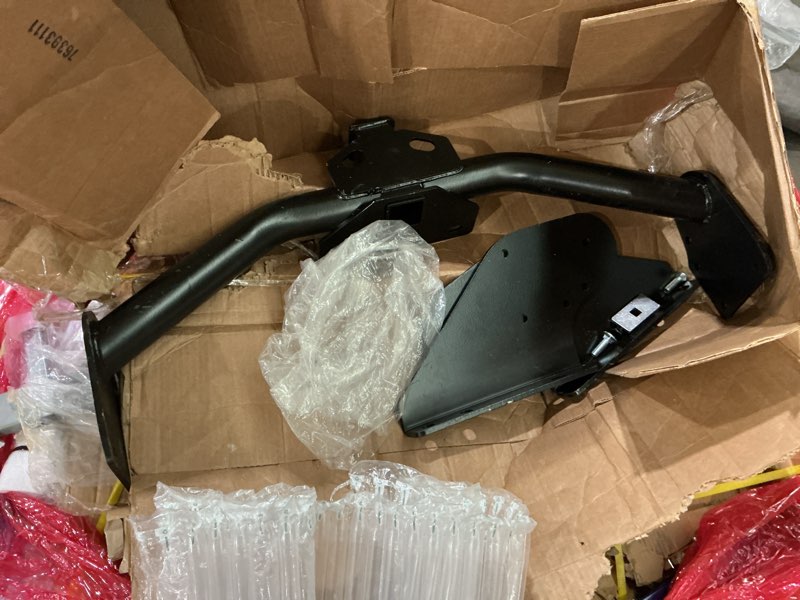 Condition photo showing As Is for 2 inch receiver class 4 trailer hitch compatible with 2009-2024 dodge ram 1500 models powder coated black steel trailer tow hitch 3 pcs structure
