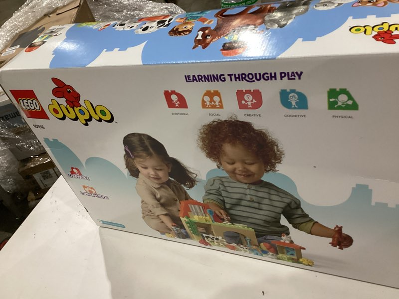 Condition photo showing Good Condition for LEGO DUPLO Town Caring for Animals at The Farm Building Toys Playset - Learning, Educational Toys for Toddlers & Preschool, Ages 2+ - Building Blocks for Pretend Play Set W/Animal Figures - 10416