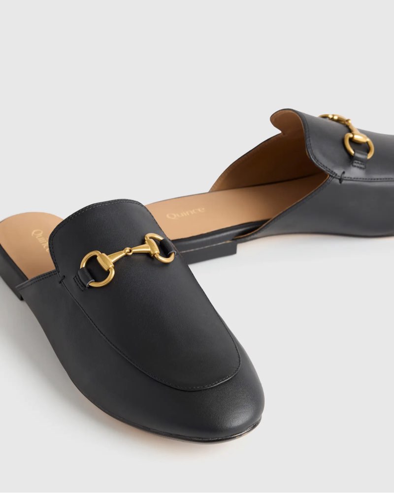 Italian Leather Horsebit Loafer Mule size 9.5
