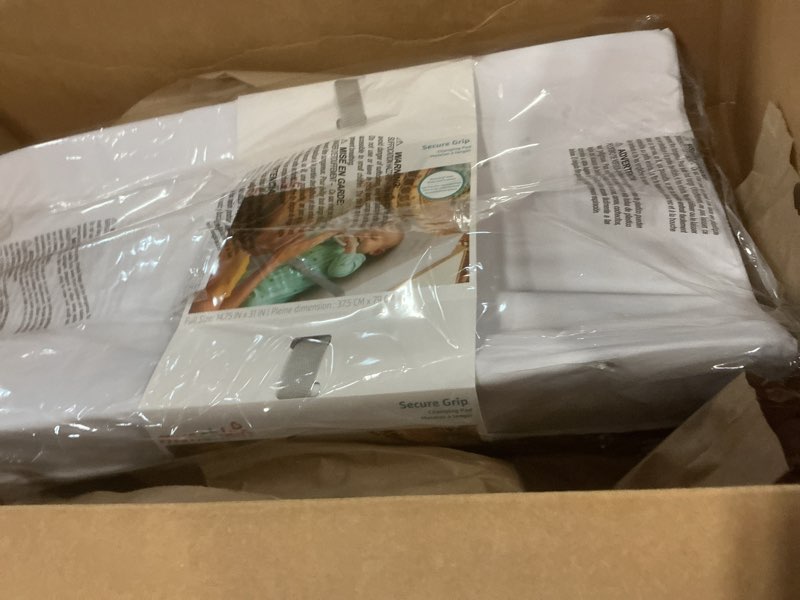 Condition photo showing New/Like New for Munchkin Secure Grip Baby Diaper Changing Pad for Dresser, Waterproof and Wipeable, Contoured, Standard Size (14.75" x 31"), White