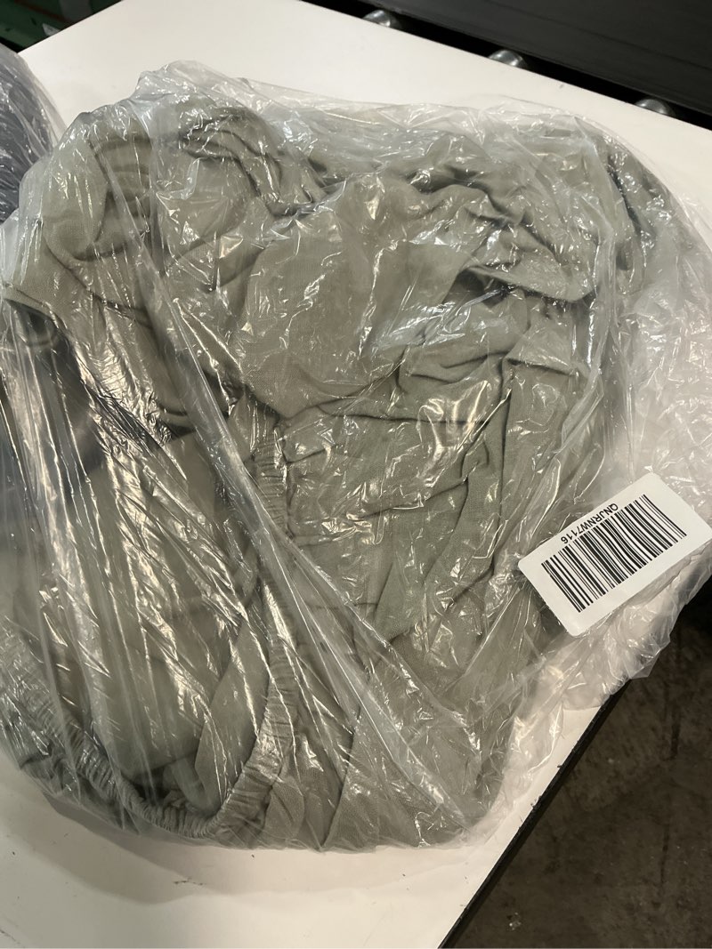 Condition photo showing Good Condition for european linen sheet set, queen, willowleaf