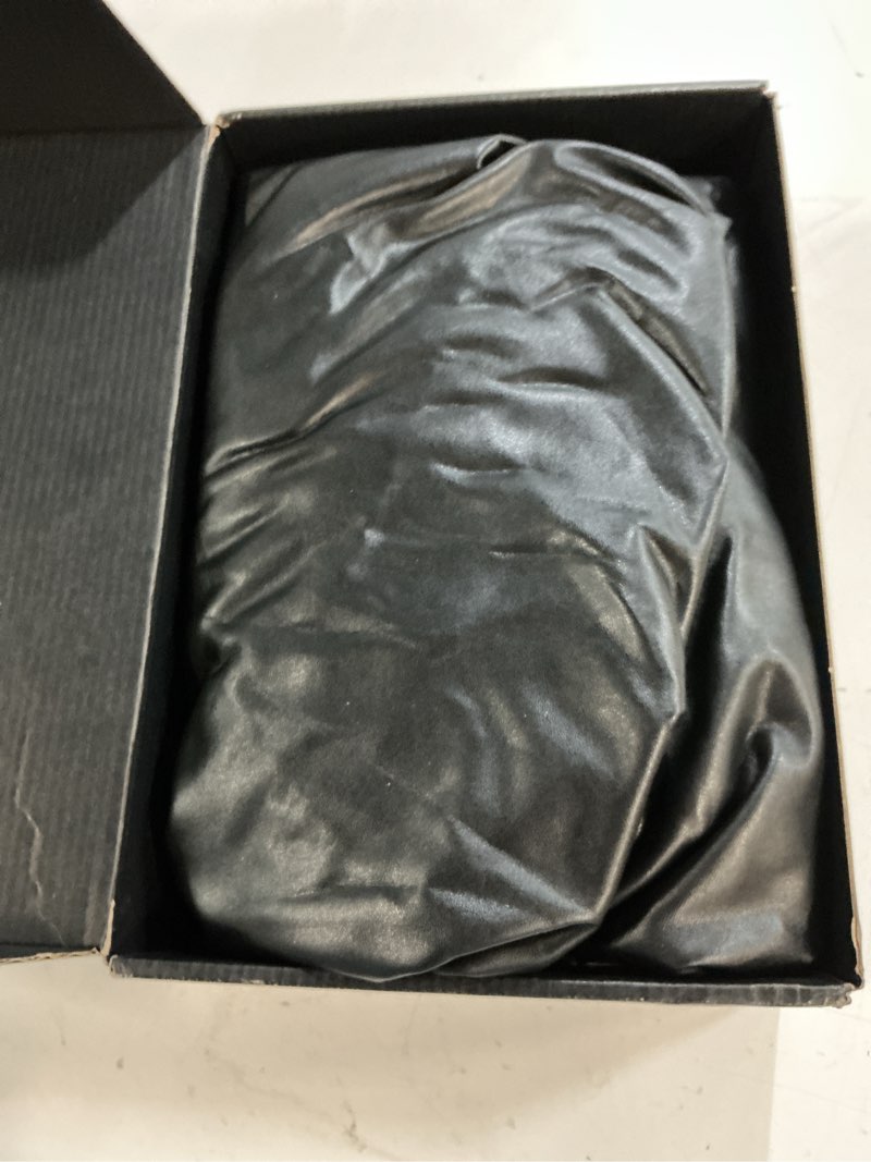 Condition photo showing As Is for professional waterproof massage table cover - 32inch square 100% pu leather, wipeable reusable protector for spa & clinic (black, 1-pack)? black 32in-1 pack