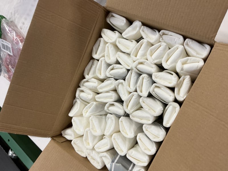 Condition photo showing New/Like New for WELLIFE 100 Pack Silver Plastic Silverware, Pre Rolled Silverware Set Disposable,Plastic Cutlery Inc
