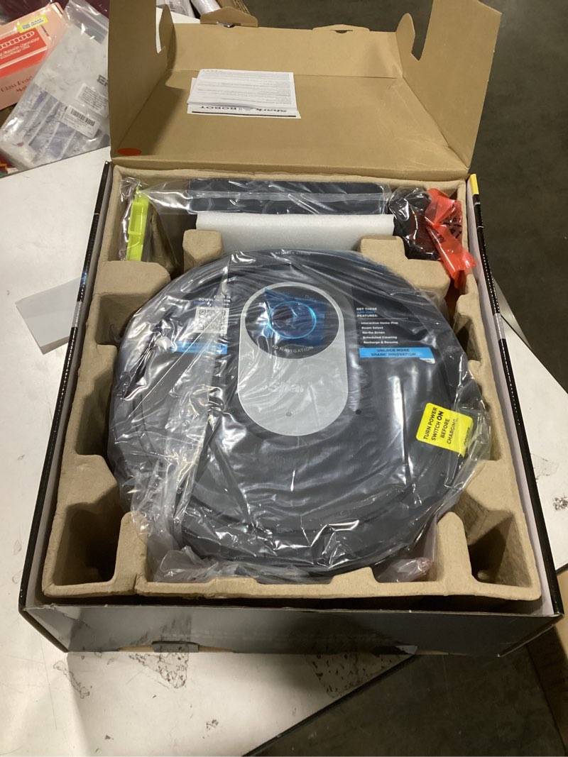 Condition photo showing Good Condition for Shark AI Robot Vacuum, Smart Mapping|Scheduling|Pet Hair Pick Up|Logical Navigation, Black/Silver (RV2001), Carpet