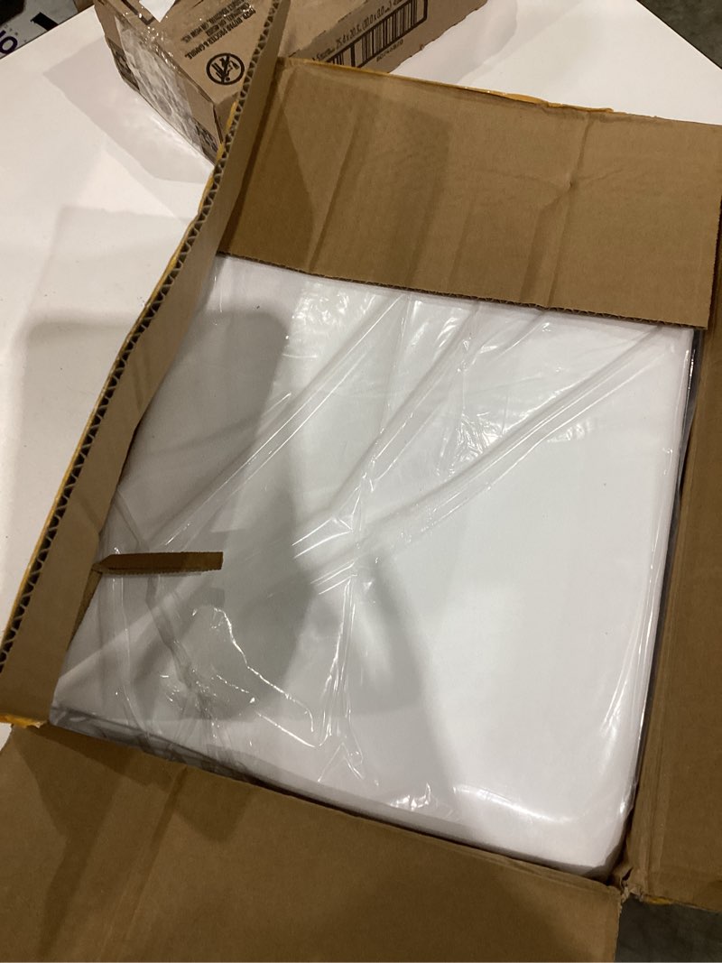 Condition photo showing As Is for 10 Pack White Round Tablecloths, 120 Inch Stain Resistant and Wrinkle Polyester Fabric Washable Table Clothes Cover for Kitchen Dining, Wedding, Reception Banquet, Birthday Party, Buffet Restaurant White 120 In Round, 10 Pack