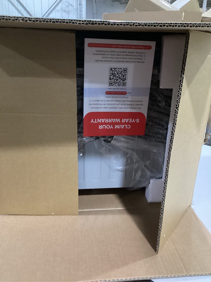 Condition photo showing Good Condition for Nuwave Bravo Pro Smart 21QT Toaster Oven Air Fryer Combo, Convection Oven Countertop, 10 functions all in 1, with even & quick crisp technology, 50-450°F, 1800W, Stainless Steel Brushed Stainless Steel