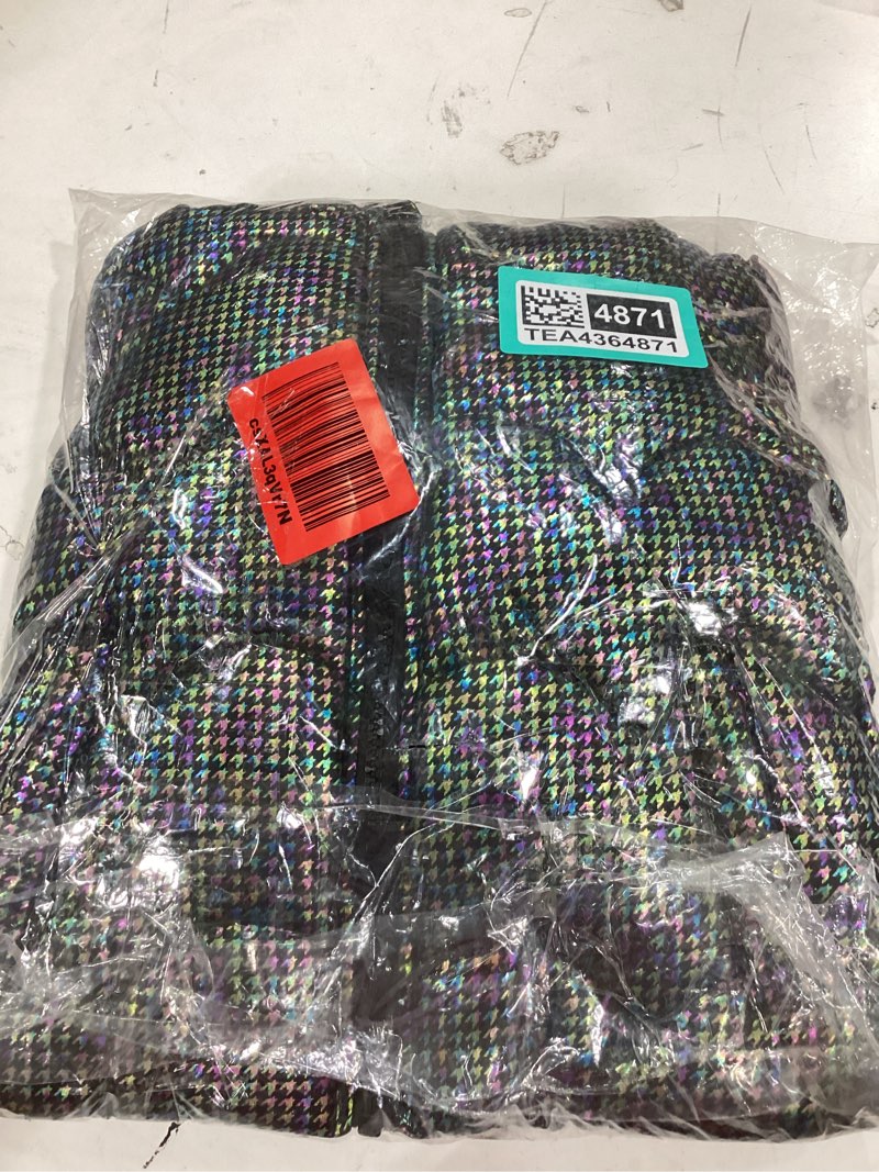 Condition photo showing Good Condition for weathertamer girls' shimmer puffer jacket winter coat black, 2t