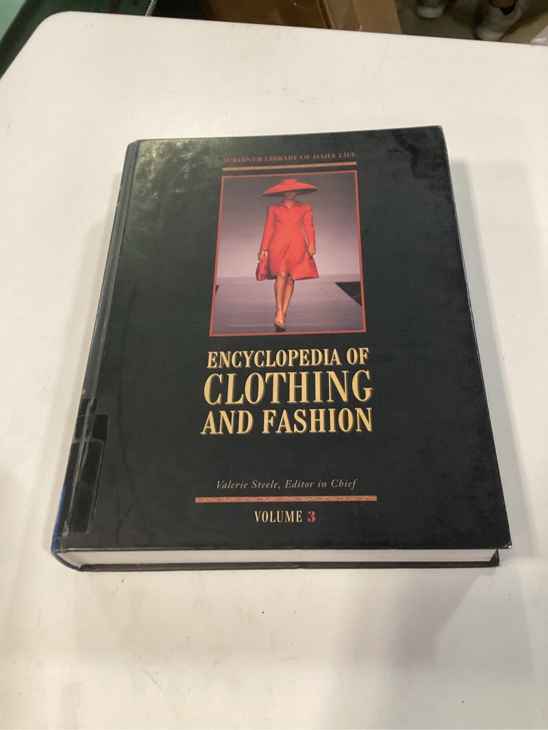 Condition photo showing New/Like New for encyclopedia of clothing and fashion: 003 (scribner library of daily life)