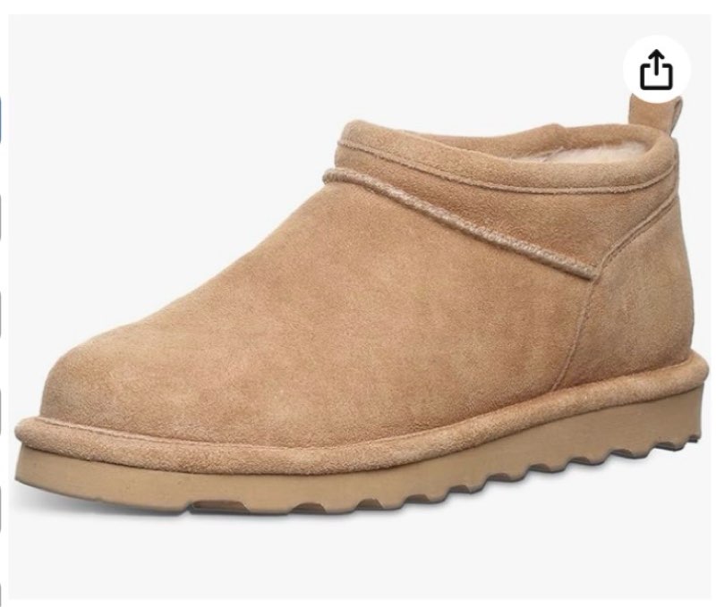 bearpaw women's shorty exotic iced coffee boot size 8 | women's ankle boot | comfortable winter boot
