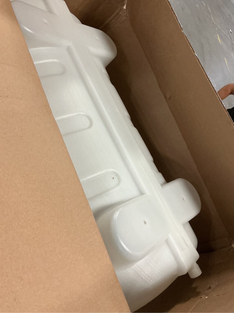 Condition photo showing As Is for chapin 97154 tank sprayer, 15?gallon, atv/utv, heavy?duty poly tank, 12v diaphragm pump, 6" wide opening, in-tank filter, 18" wand & 15?ft hose for fertilizer, weed & pest applications 15-gallon