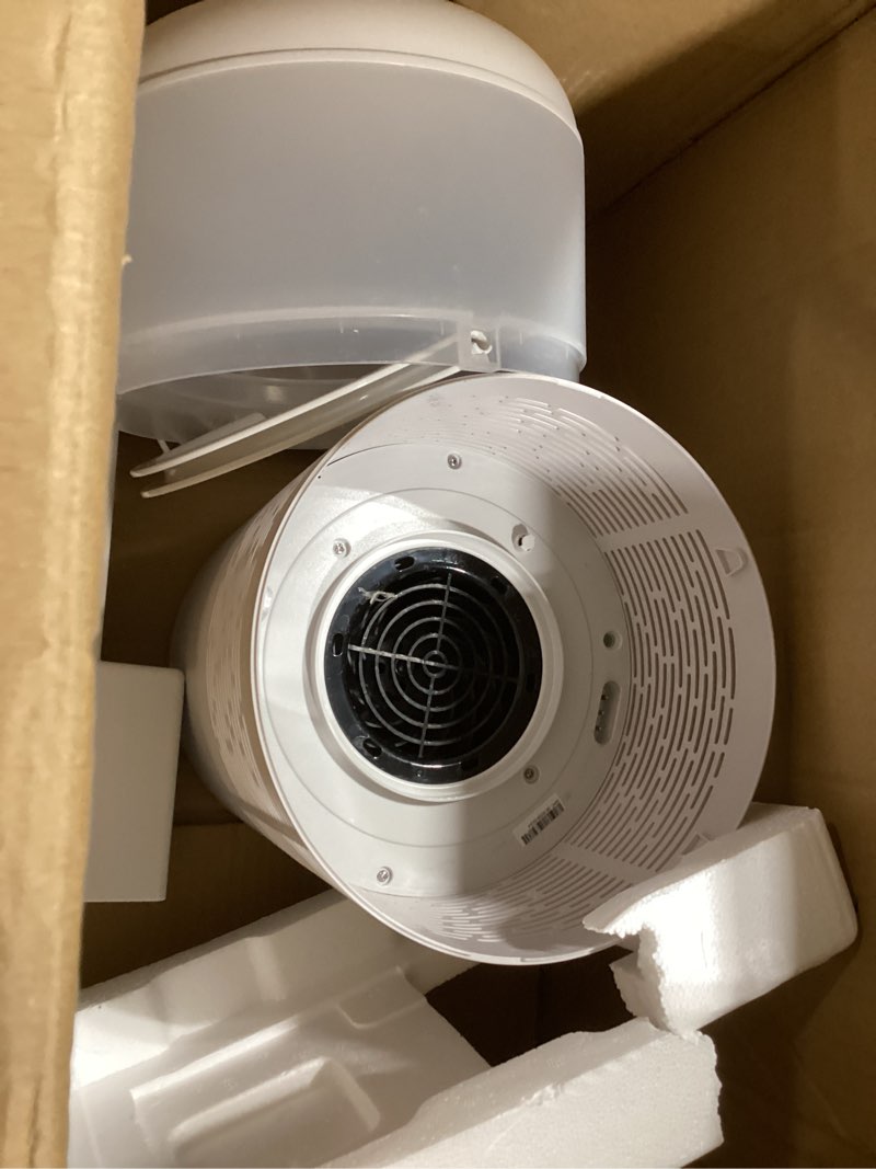 Condition photo showing As Is for blueair premium smart humidifier for large rooms, bedrooms, better sleep with evaporative invisible mist tech, auto humidify, easy top fill, smart control with app, touchscreen, 3.5l tank for 48 hours