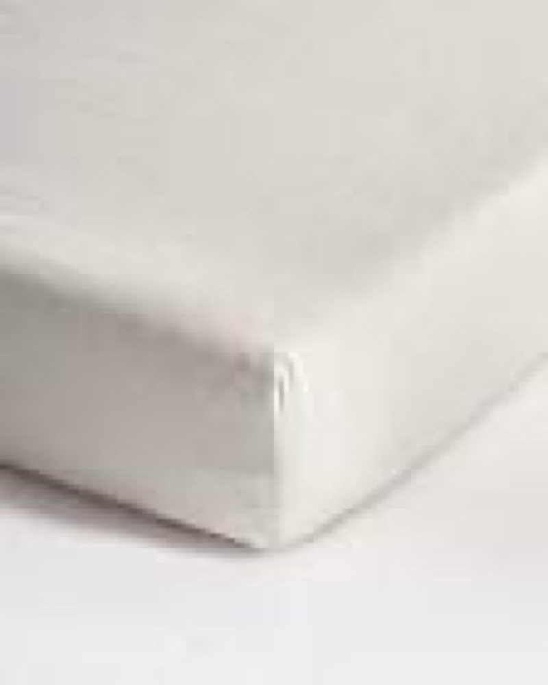 european linen fitted crib sheet, one size, sand