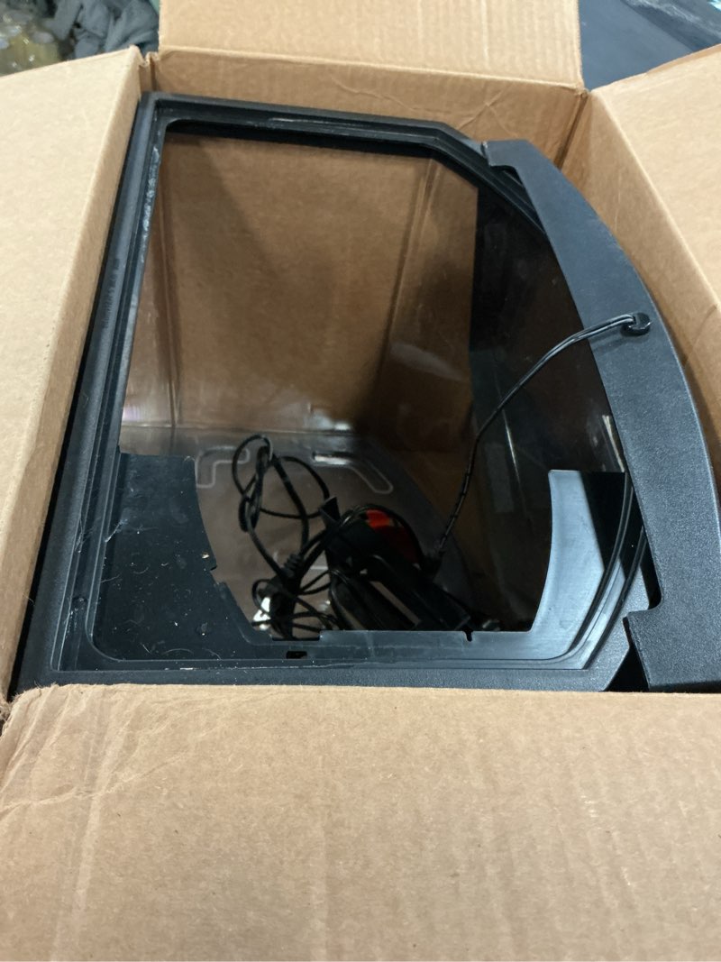 Condition photo showing As Is for Aqueon LED MiniBow Small Aquarium Fish Tank Kit with SmartClean Technology, Black, 5 Gallon 5 Gallon Black