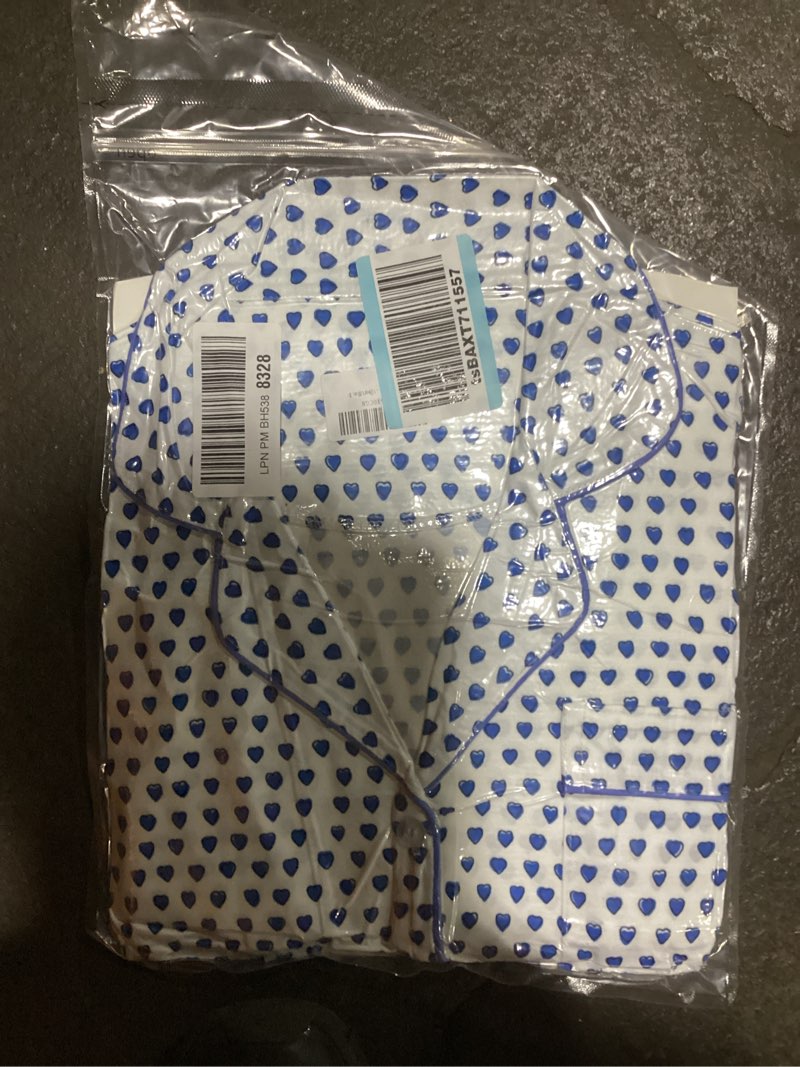 Condition photo showing New/Like New for 2-piece monkey pajamas set for women button down v neck summer y2k lounge set for beach vacation jammies party gift