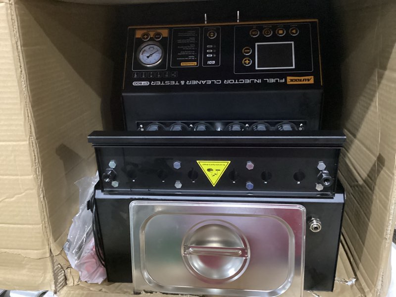 Condition photo showing New/Like New for autool automotive 6-cylinder 110v gdi fuel injector cleaning machine,efi fuel injector cleaner kit tool,fsi fuel injector tester cleaner for all petrol and car motorcycle ct500